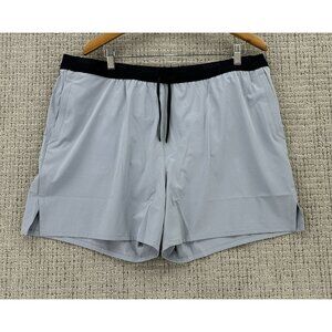 Brady Shorts Mens Size XXL Meteor Grey Pull On Run 5” Lined Pockets Drawstring